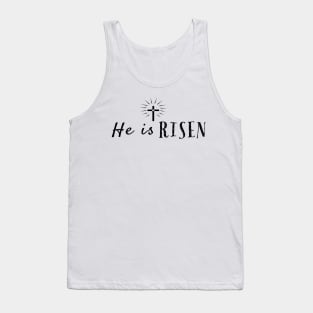 He Is Risen Cool Inspirational Easter Christian Tank Top